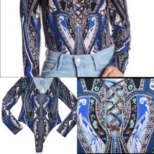 Free People Intimately Blue Bodysuit-Hos…